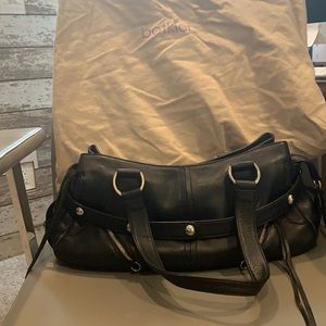 Great Black Leather BOTKIER bag with dust bag